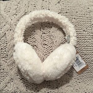 NWT C.C White Fluffy Earmuffs